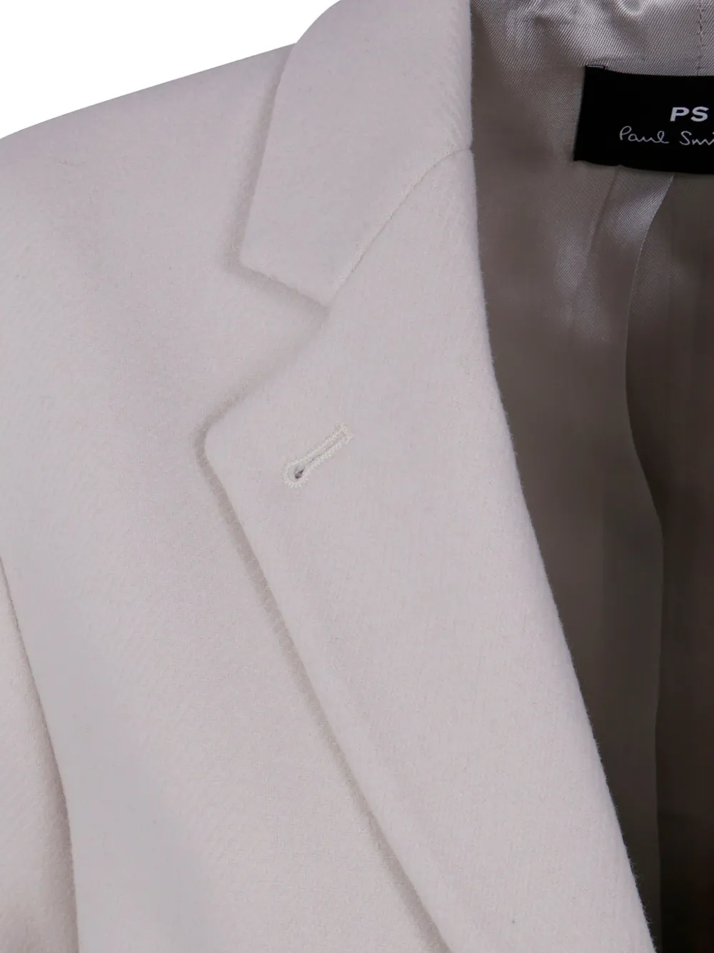 Paul Smith Single-breasted Wool Coat In Neutral