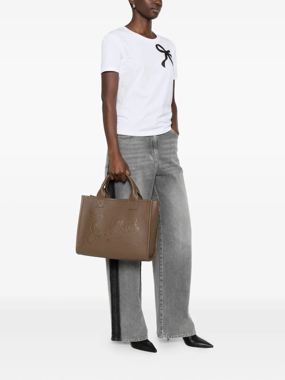 Mc2 Saint Barth Large Vanity Tote Bag In Brown