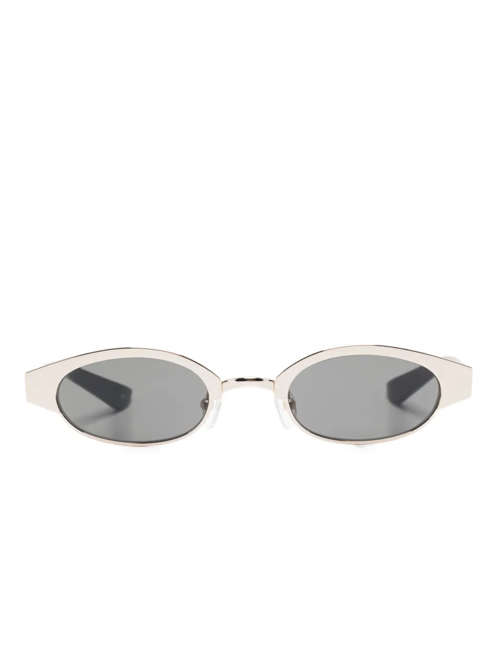 Alexander Mcqueen Oval-frame Sunglasses In White