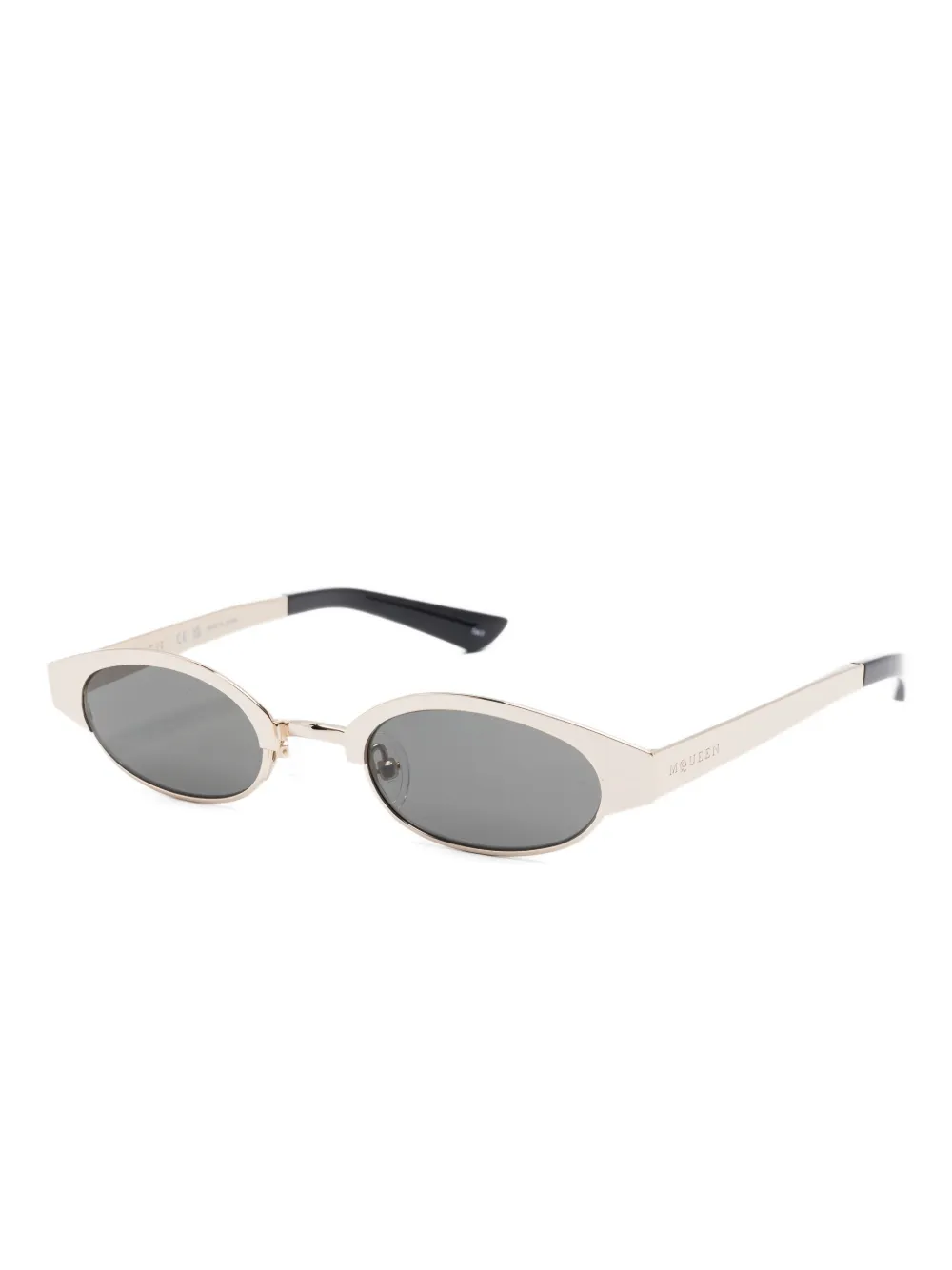 Alexander McQueen Eyewear oval-frame sunglasses - Goud