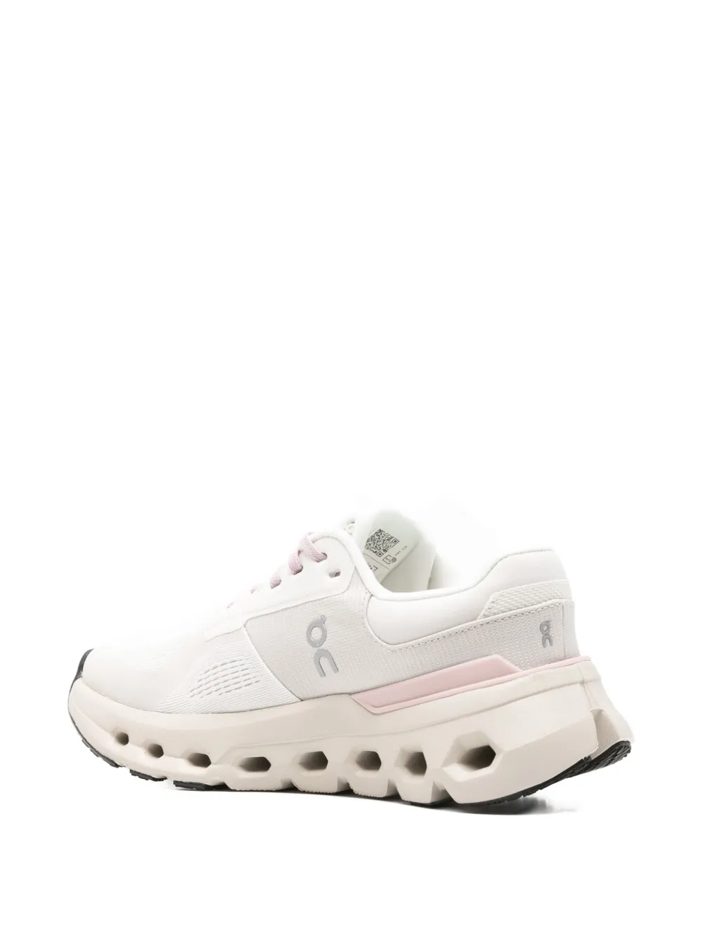 On Running Perforated Trainers In White