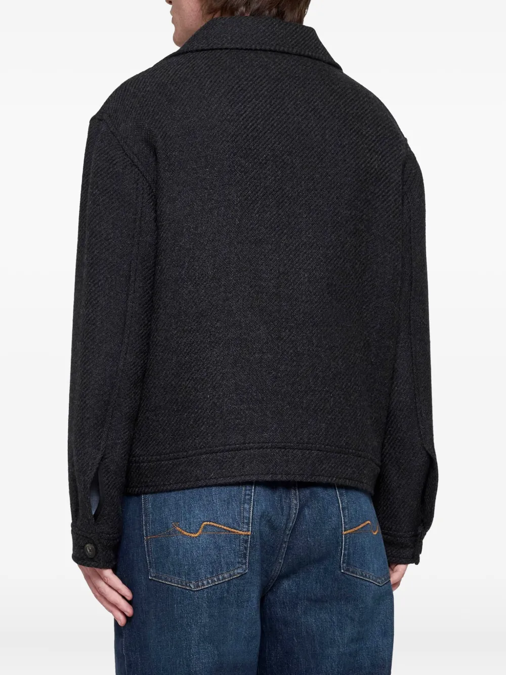 Tagliatore Jack met klepzak en textuur Grijs