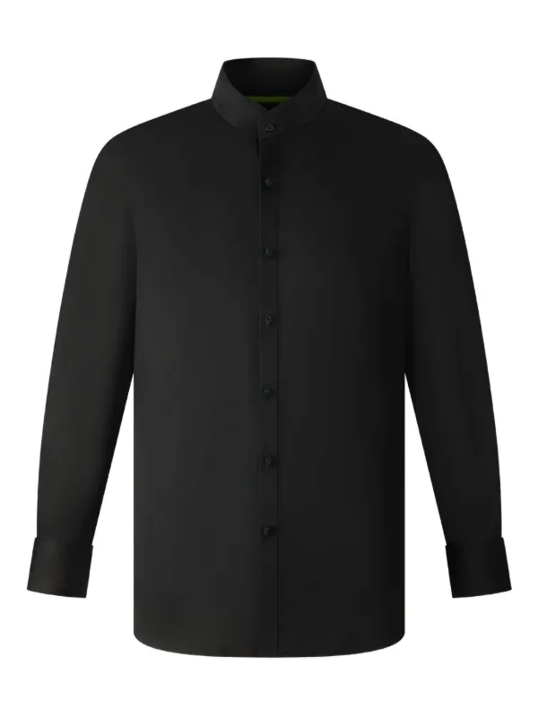 collarless dress shirt black goTIELESS Ultimate Dress Shirt (Black)