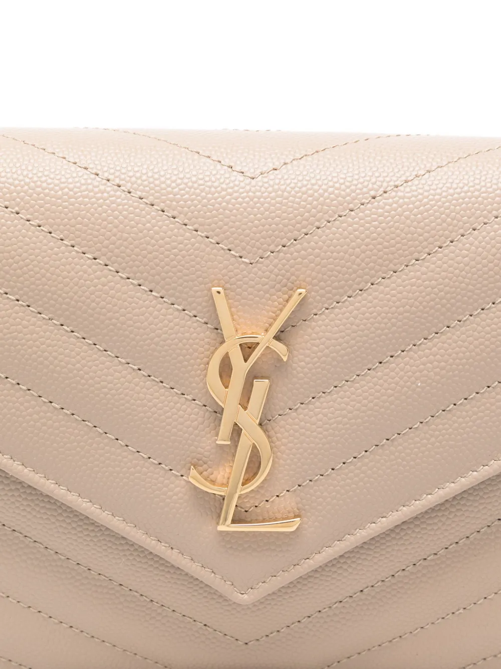 Saint Laurent Cassandre Envelope Shoulder Bag In Neutral