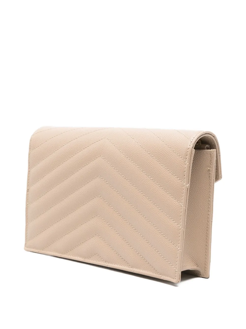 Saint Laurent Cassandre Envelope Shoulder Bag In Neutral