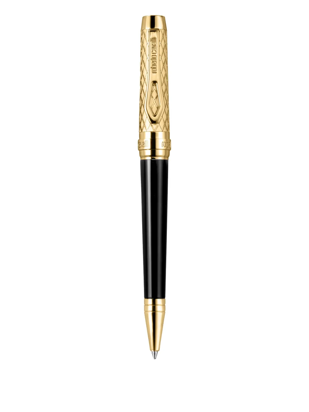 Roberto Cavalli two-tone engraved pen | Black | Image 1