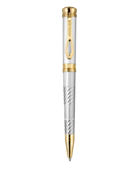 Roberto Cavalli stylo bicolore à design gravé