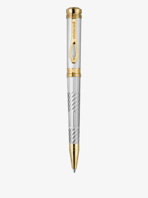 Roberto Cavalli stylo bicolore à design gravé