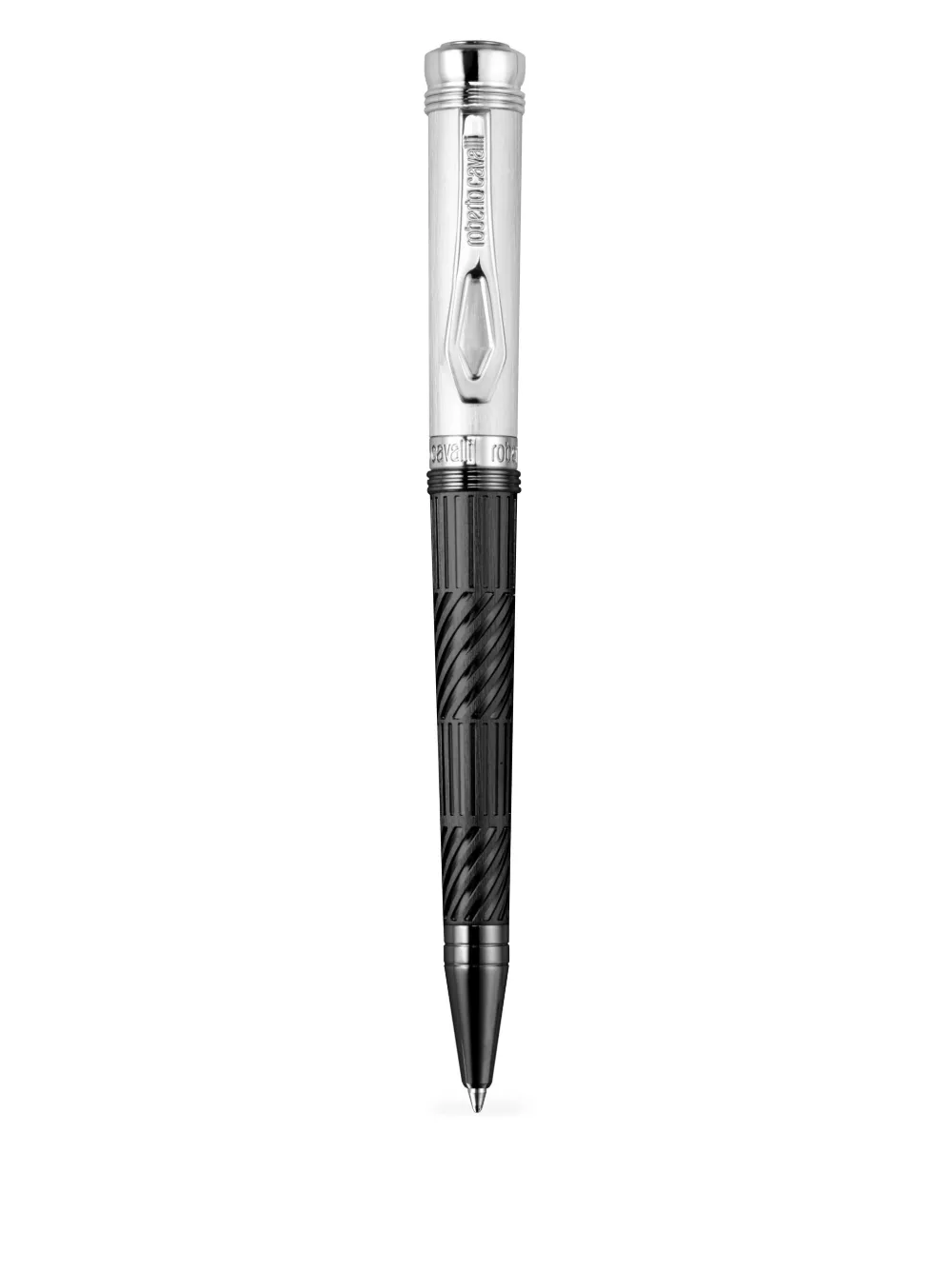  Roberto Cavalli Logo-detail Pen - Silver 