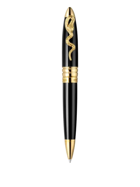 Roberto Cavalli snake-appliqué pen