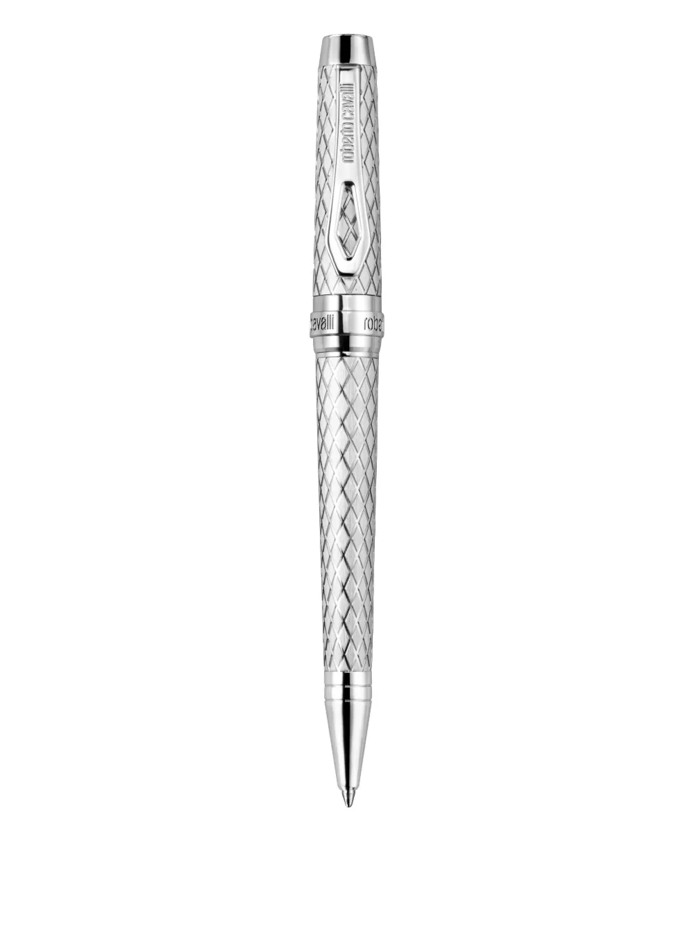 Roberto Cavalli diamond-pattern pen | Silver | Image 1