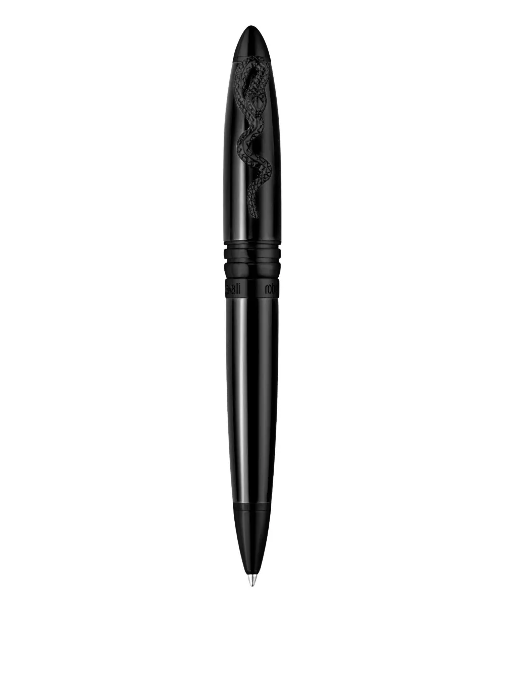 Roberto Cavalli snake-appliqué pen | Black | Image 1
