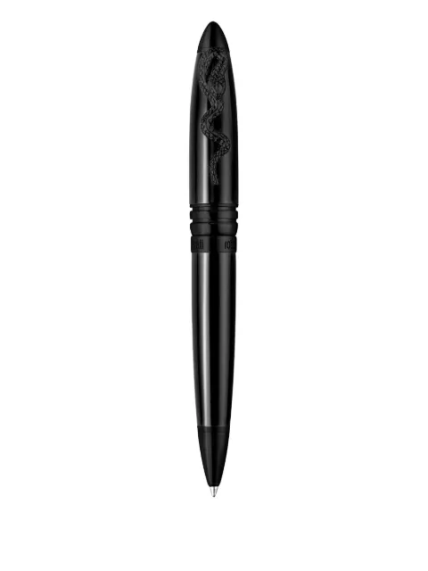 Roberto Cavalli snake-appliqué pen