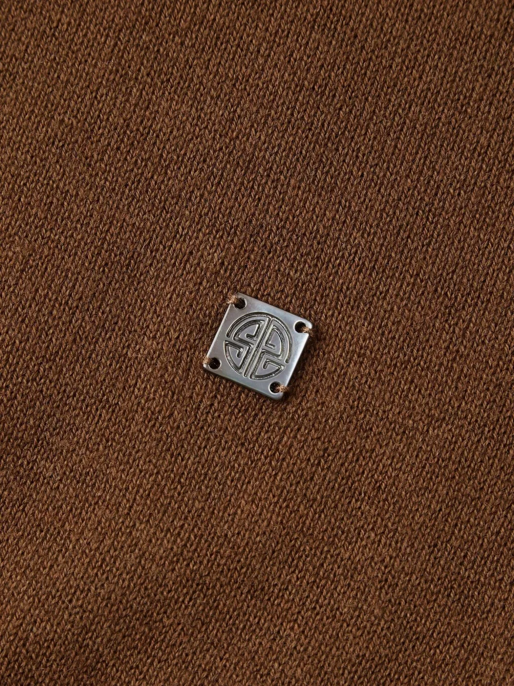  Shanghai Tang Shou Plaque Sweater - Brown 