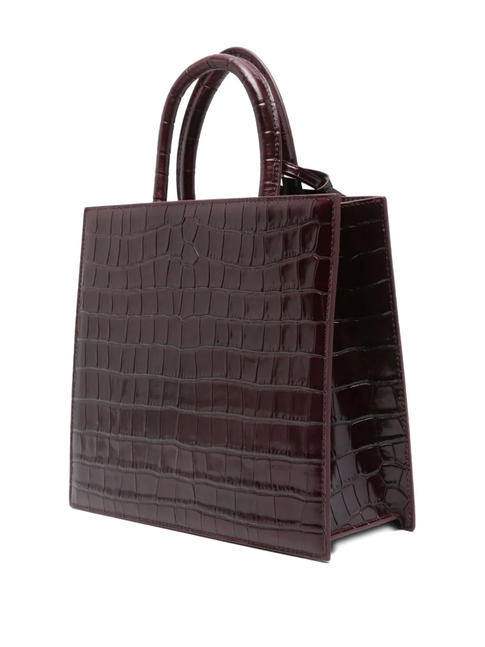 Mc2 Saint Barth Leather Tote Bag In Red