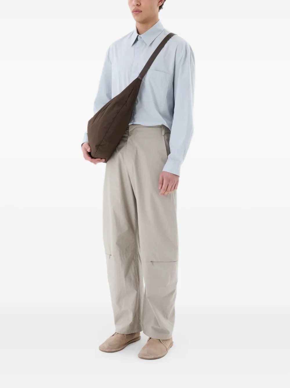 Amomento square-pocket shirt - Blauw