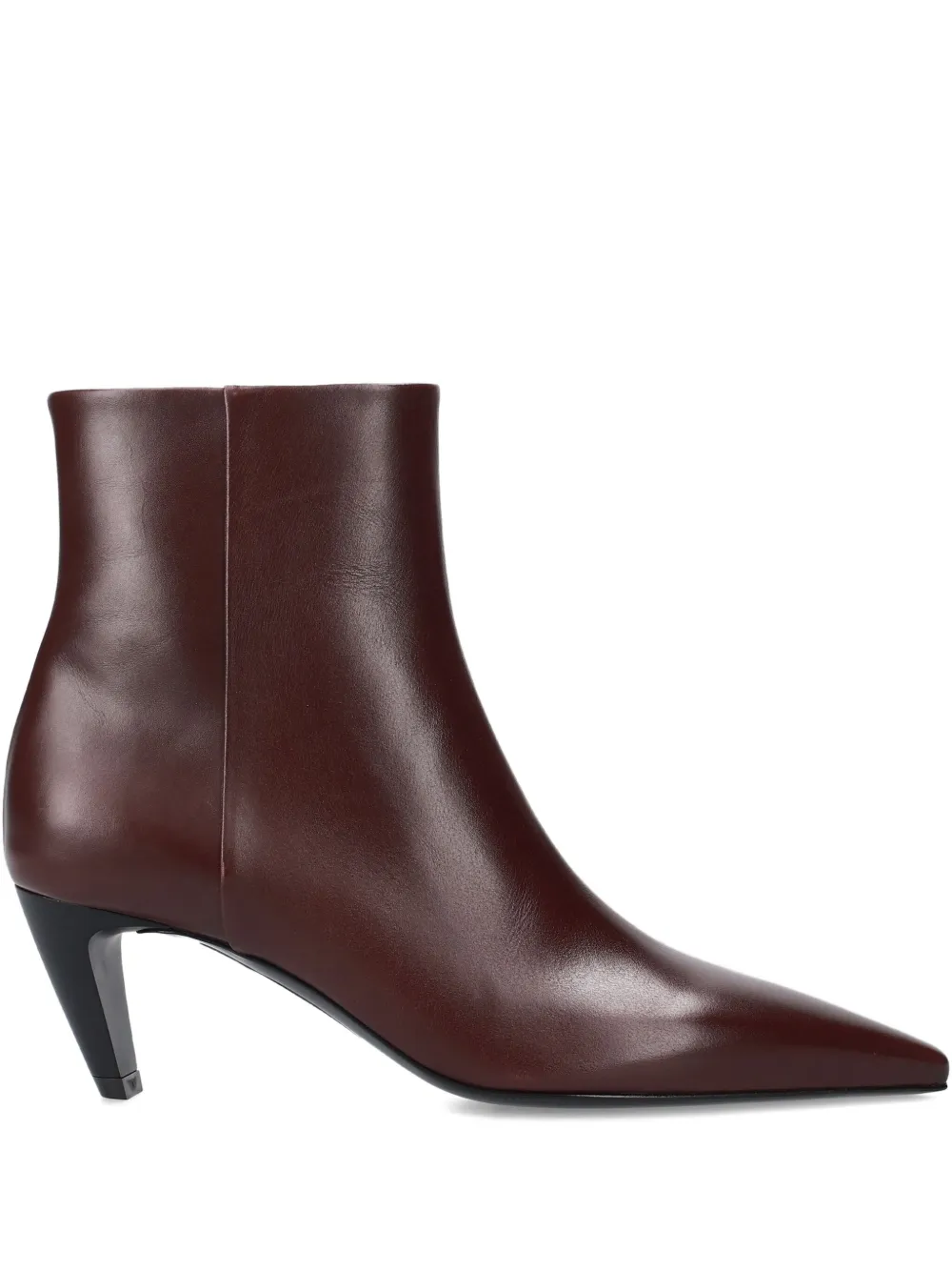 Premiata Pointed Toe Heel Boots In Brown
