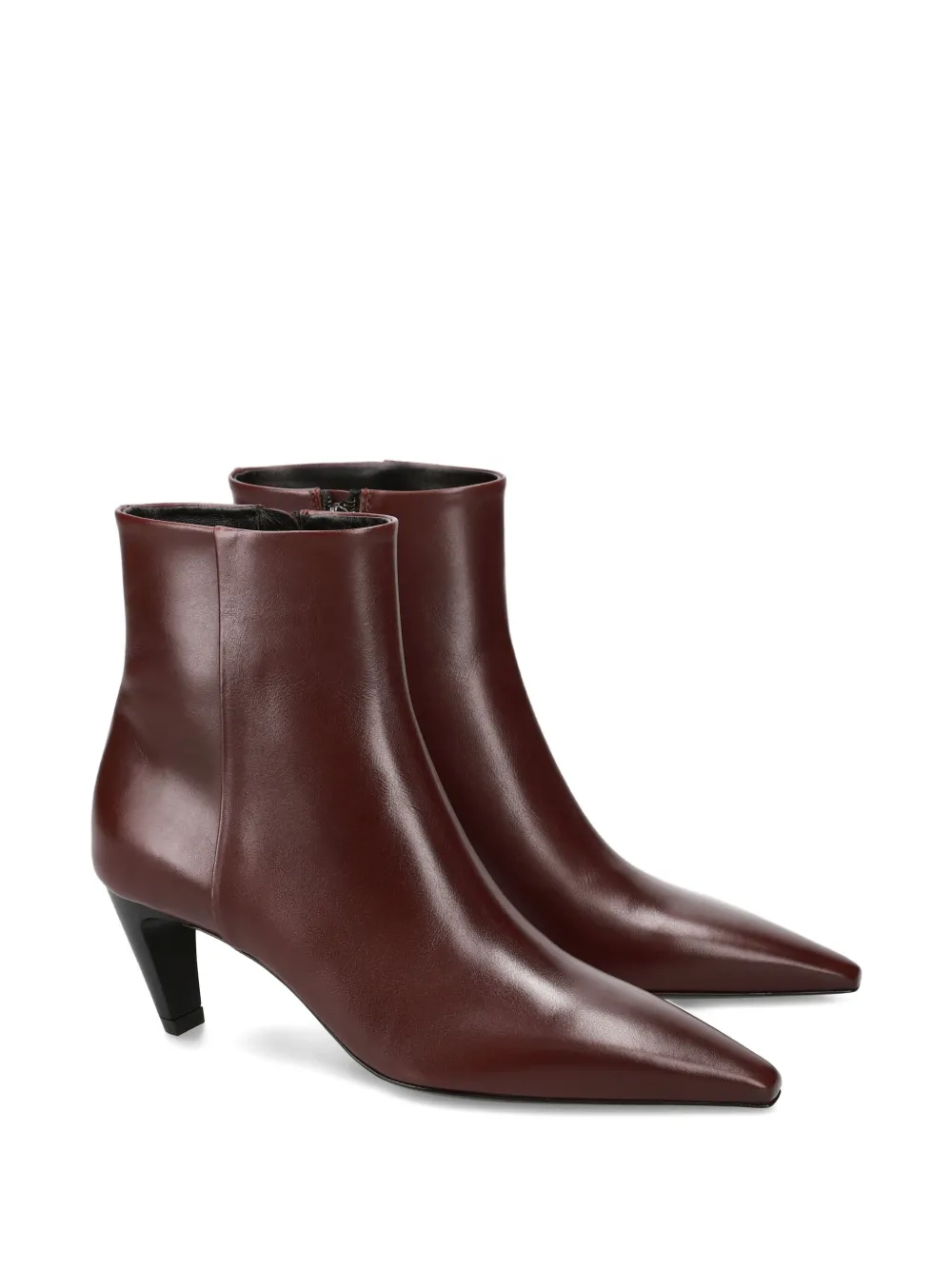 Premiata Pointed Toe Heel Boots In Brown