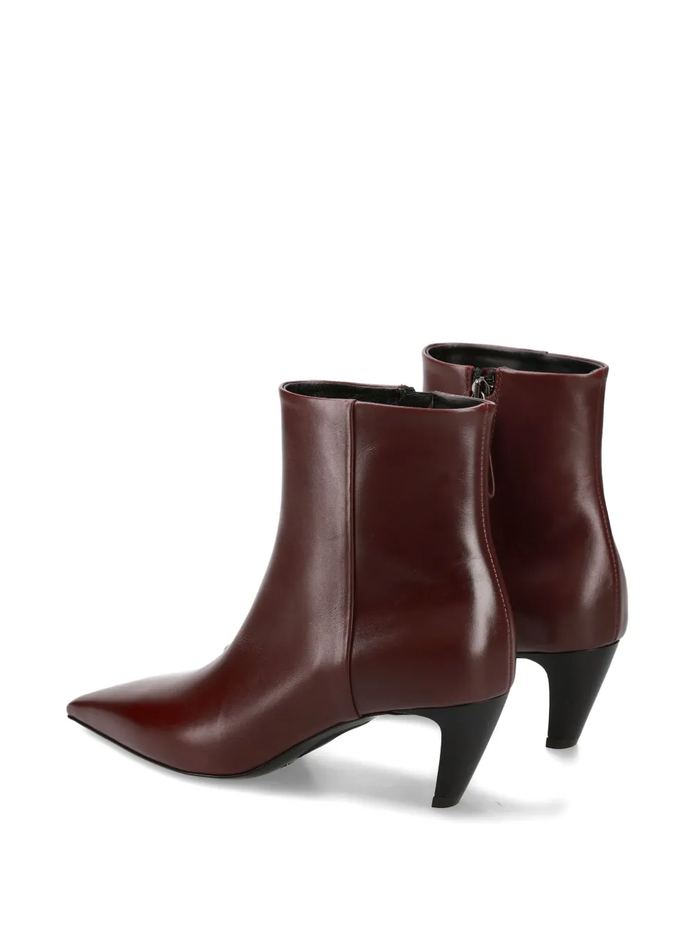 Premiata Pointed Toe Heel Boots In Brown