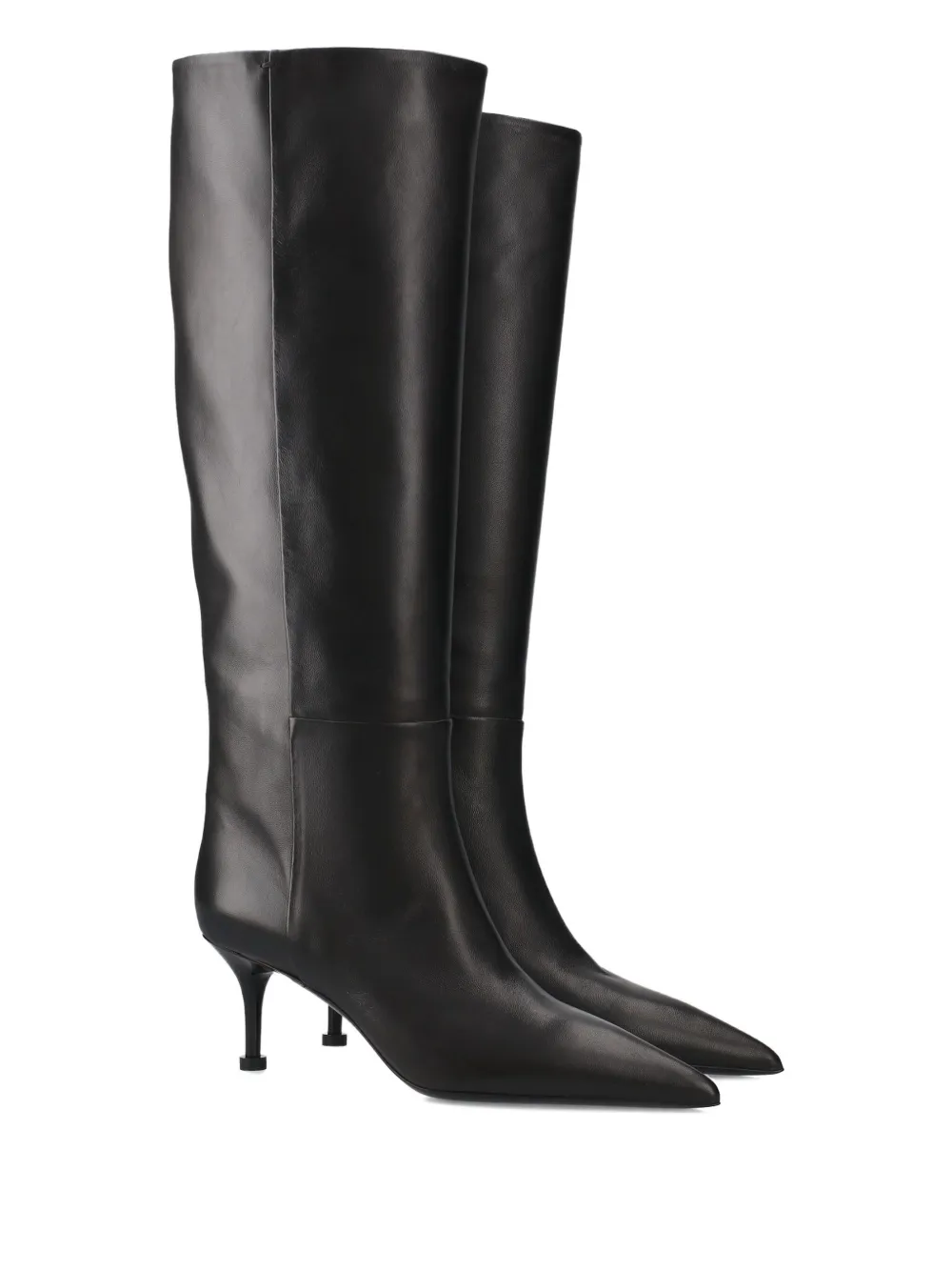 Premiata 65mm Pointed-toe Heel Boots In Black