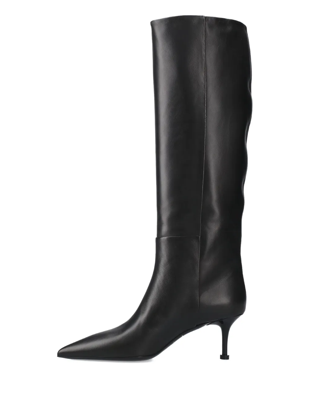 Premiata 65mm Pointed-toe Heel Boots In Black