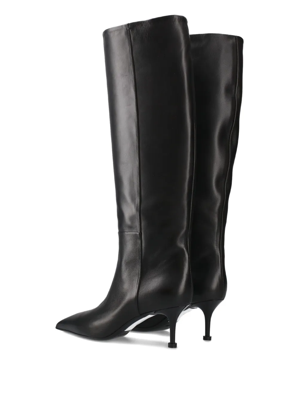 Premiata 65mm Pointed-toe Heel Boots In Black