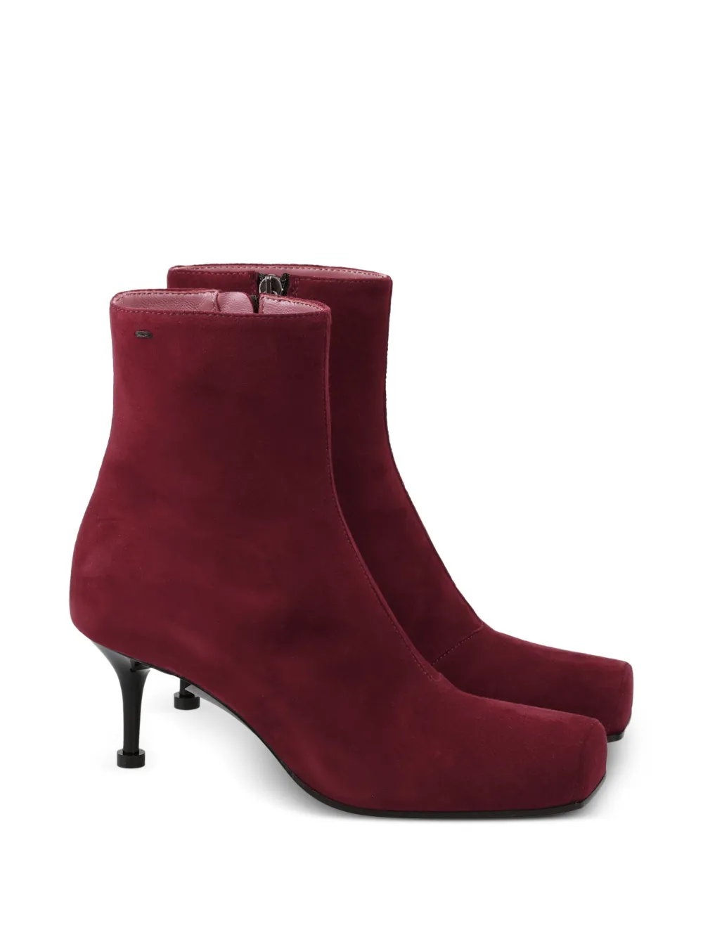 Premiata 100 mm stiletto laarzen met puntige neus Rood