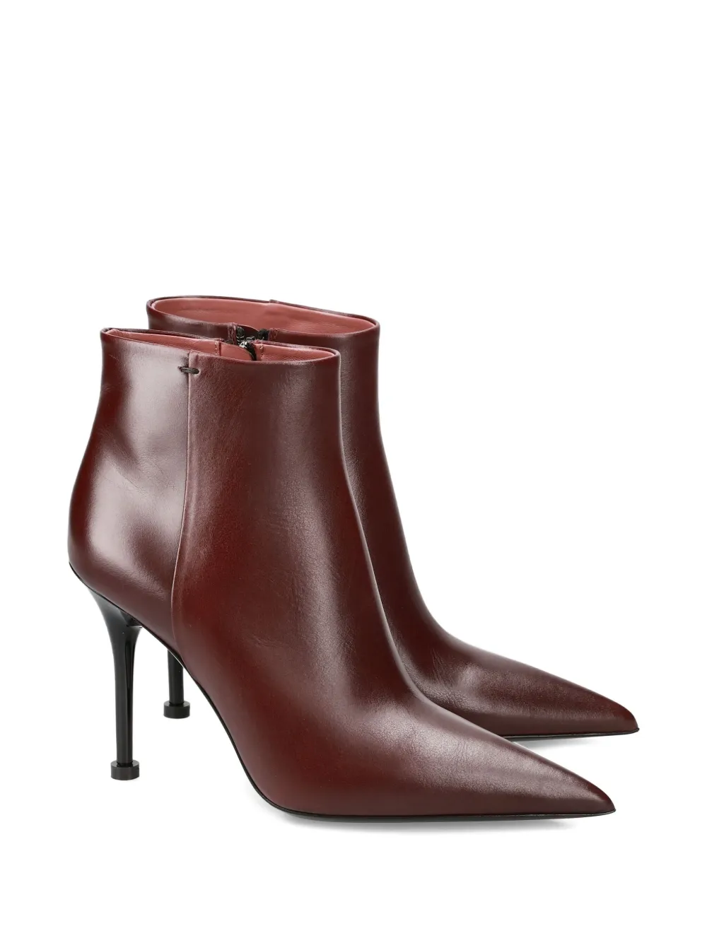 Premiata 100 mm stiletto laarzen met puntige neus Bruin
