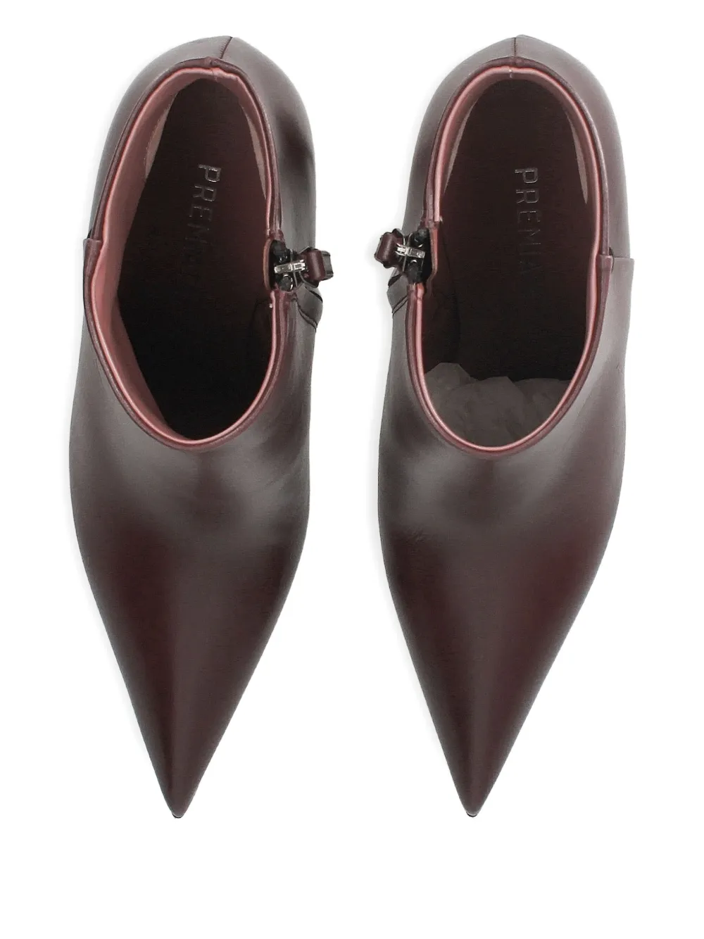 Premiata 100 mm stiletto laarzen met puntige neus Bruin