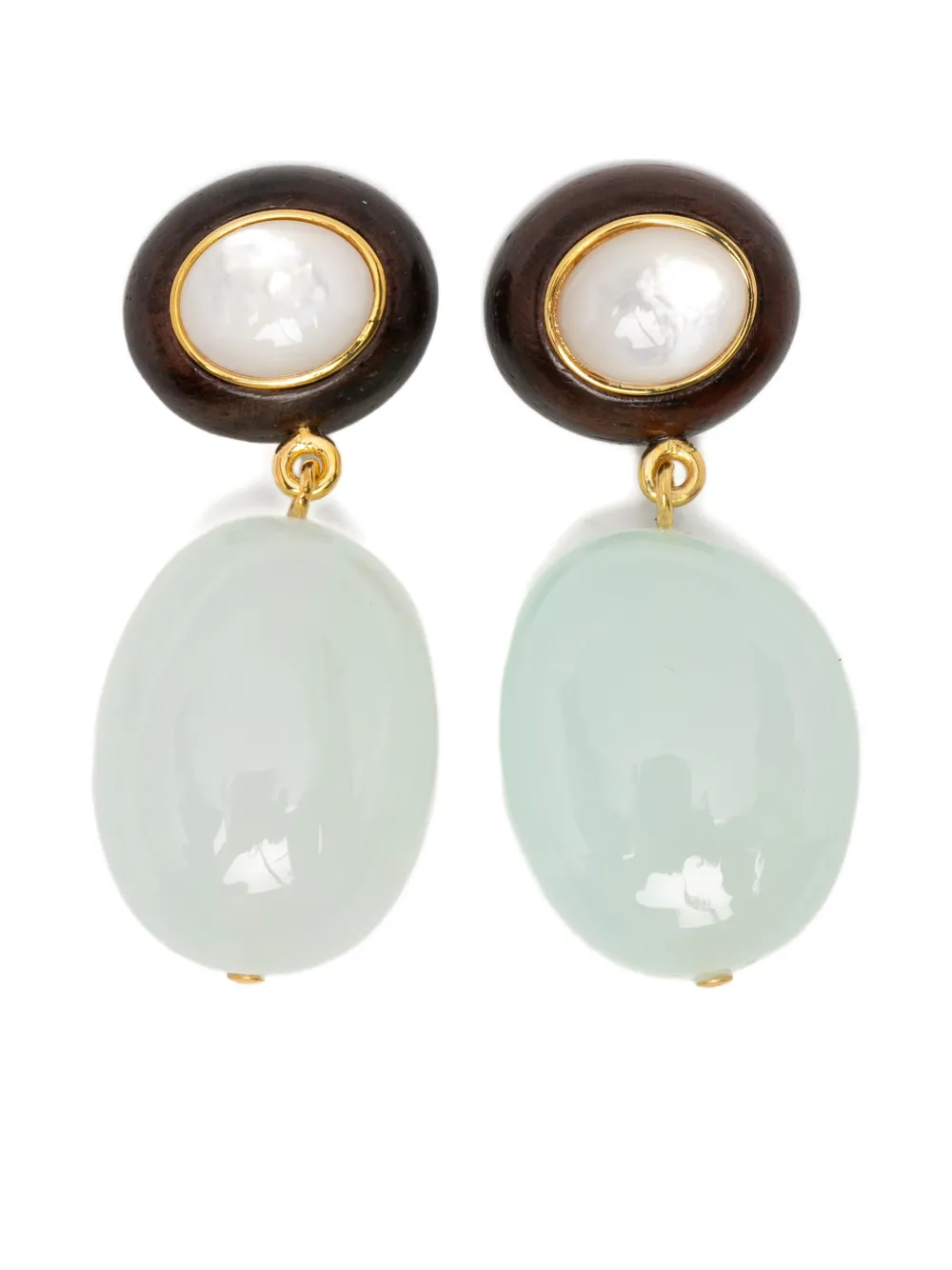 Lizzie Fortunato Laurel drop earrings - Blu