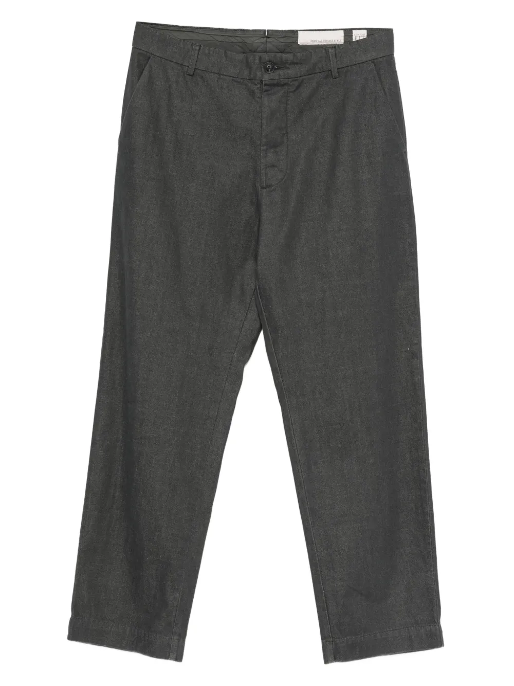 original vintage style button-up trousers | Grey | Image 1