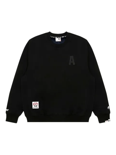 AAPE BY *A BATHING APE® appliqué graphic-print sweatshirt