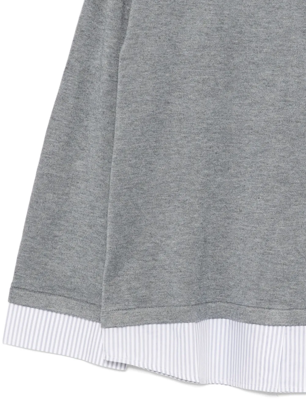 tout a coup Gelaagde top Grijs