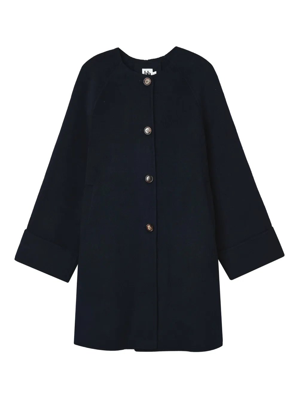 b+ab button scarf coat | Blue | Image 1