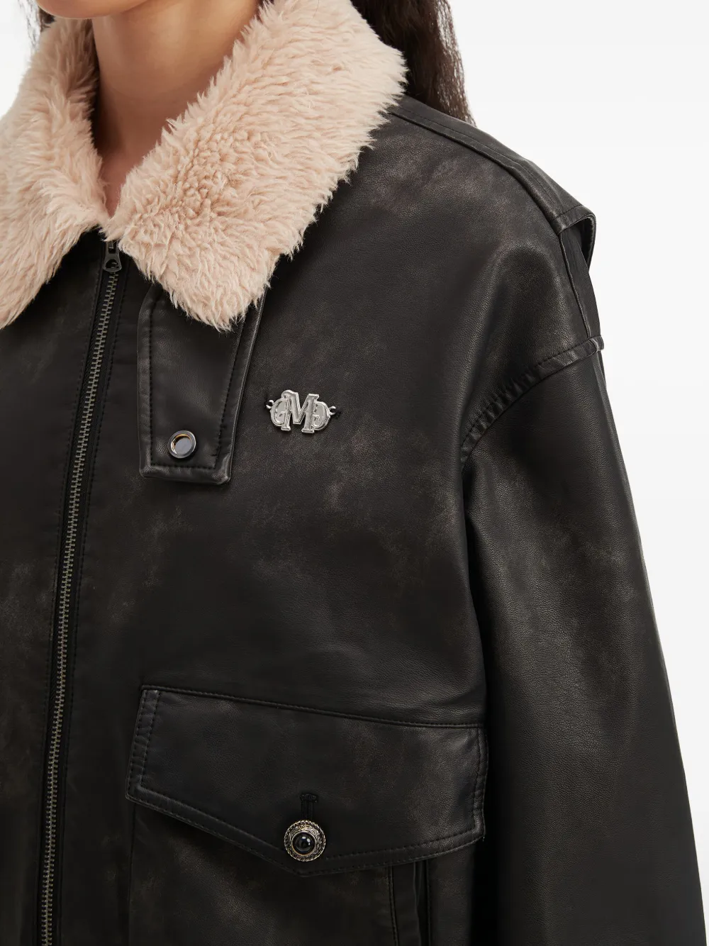 Musium Div. Collar-detail Pocket Jacket In Black