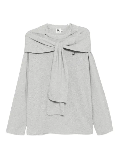 b+ab logo-embroidered top