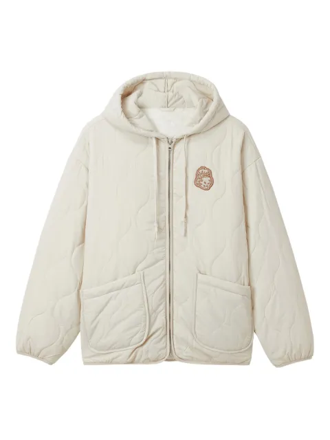 FINGERCROXX quilted hooded jacket