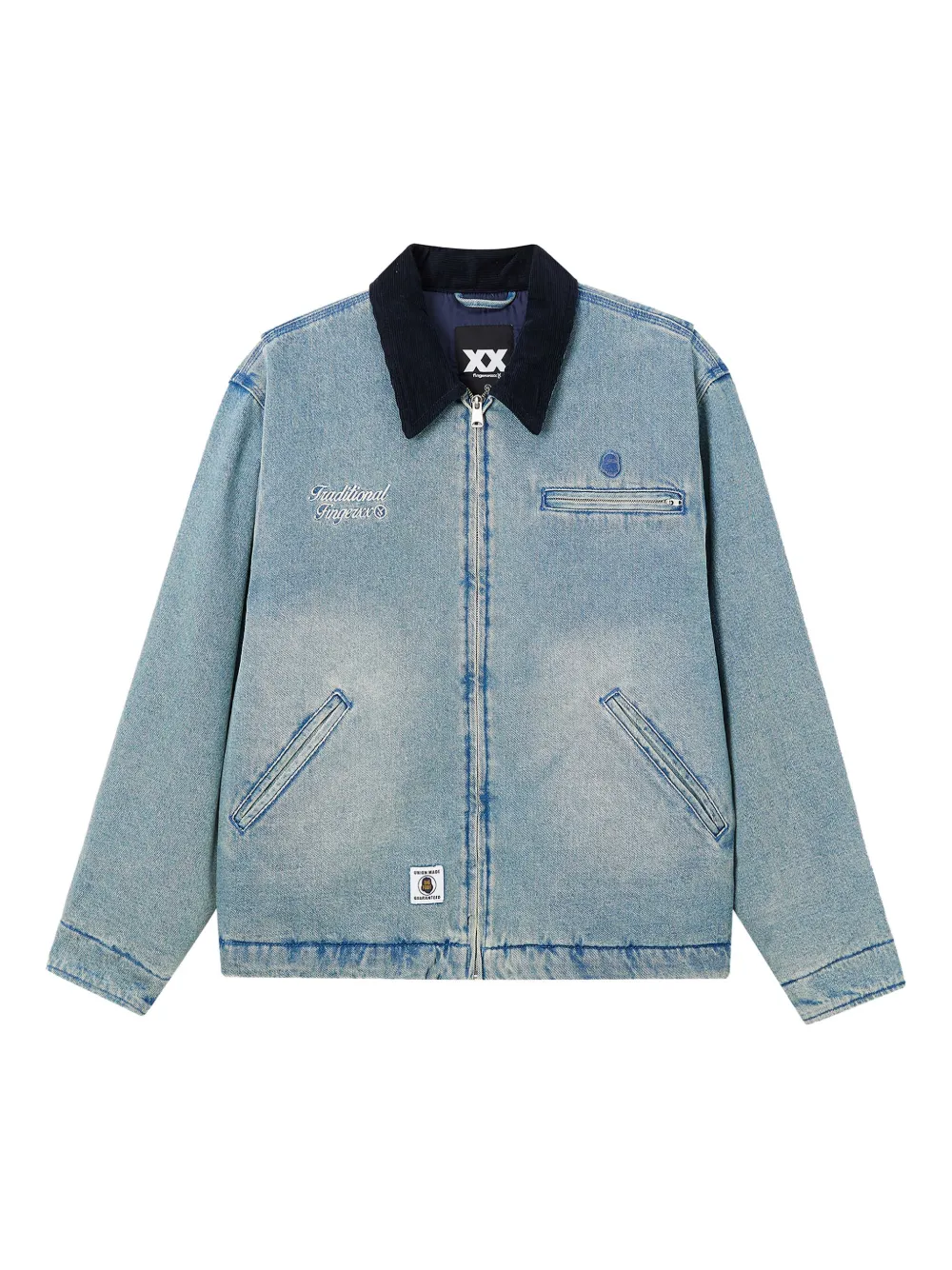 FINGERCROXX chaqueta con botón en el cuello | azul | Image 1
