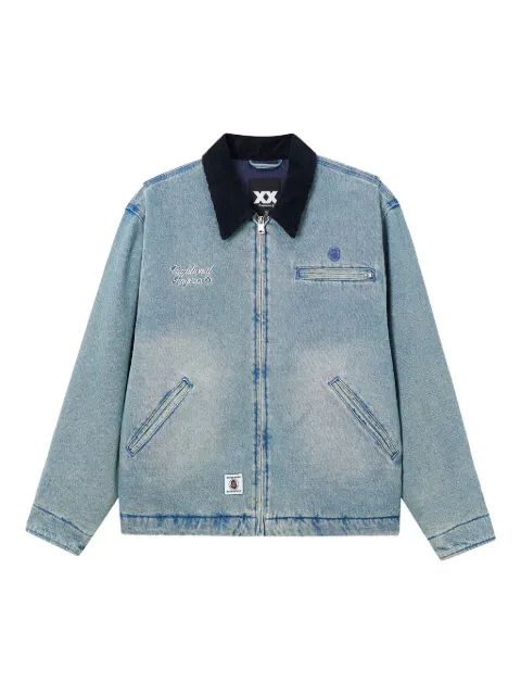 FINGERCROXX chaqueta con botón en el cuello