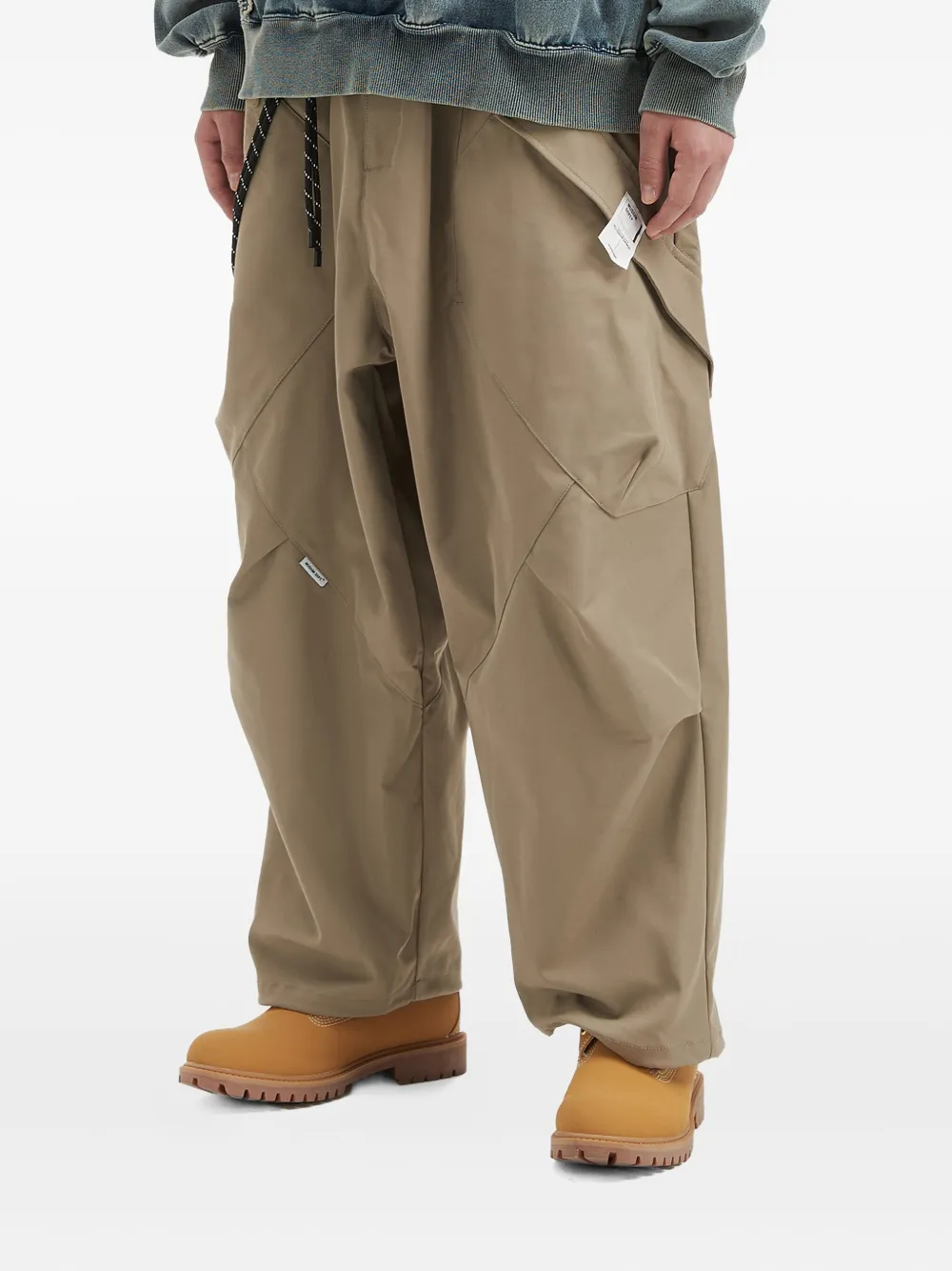Musium Div. Pocket Drawstring Trousers In Brown