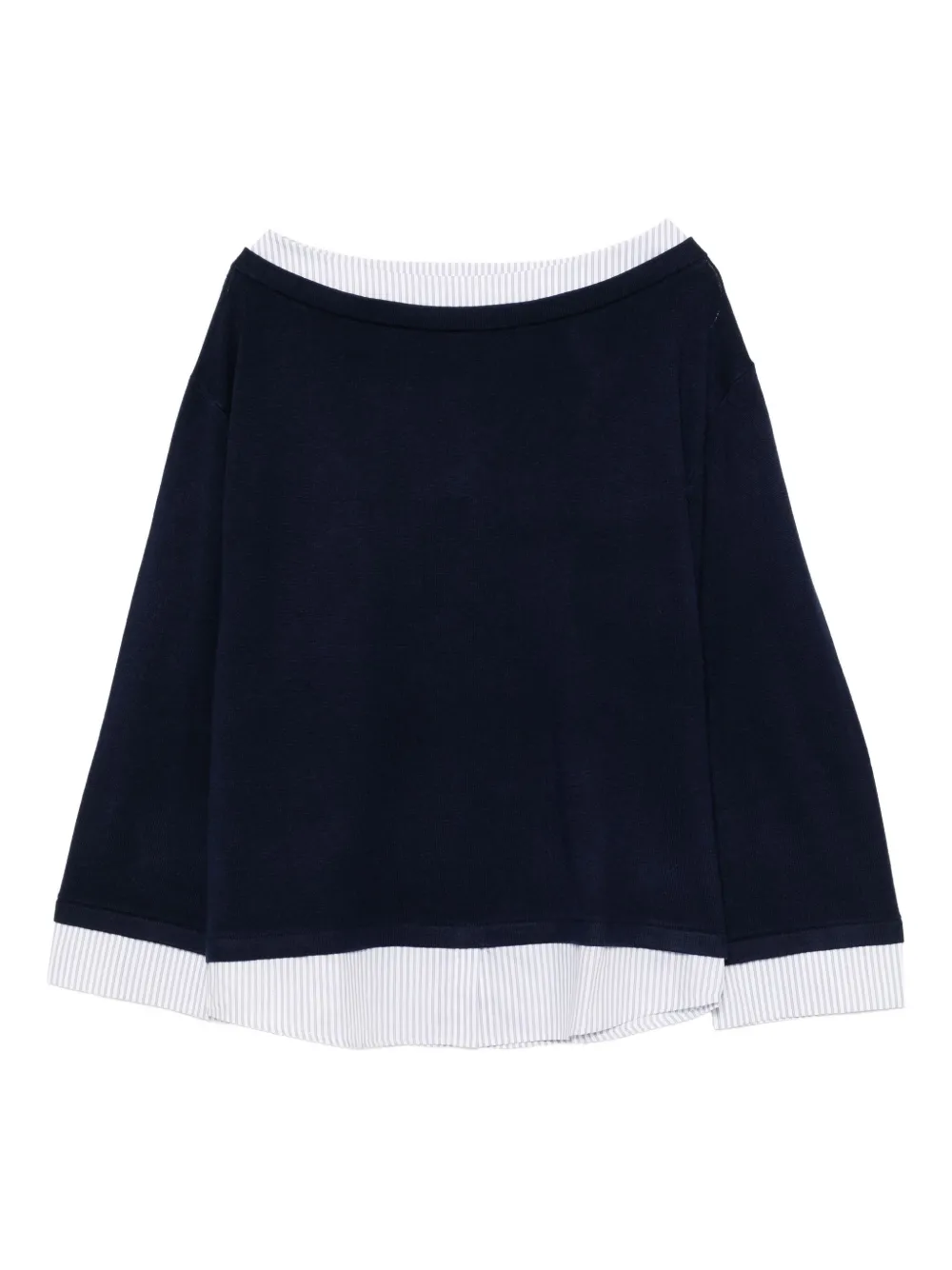 tout a coup haut à design superposé | bleu | Image 1