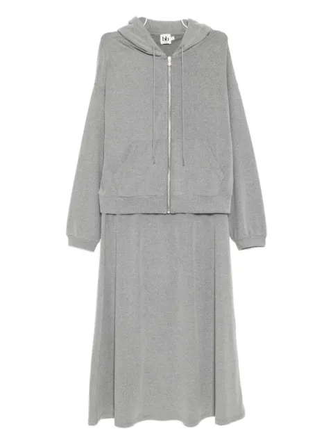 b+ab zip-up hoodie and skirt set (set of 2)