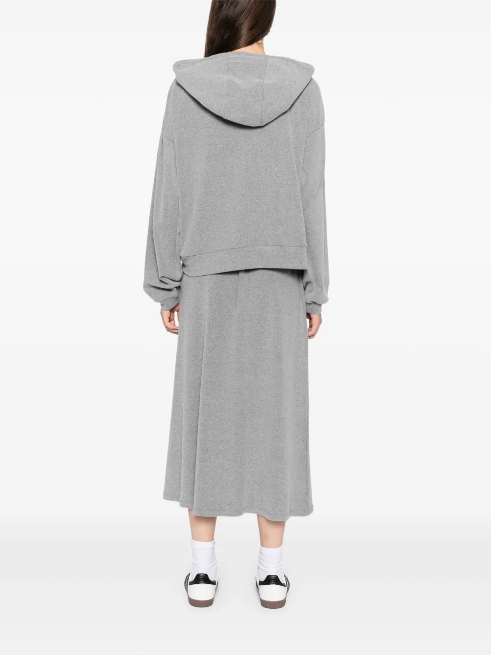 b+ab Rok en hoodie met rits Zwart