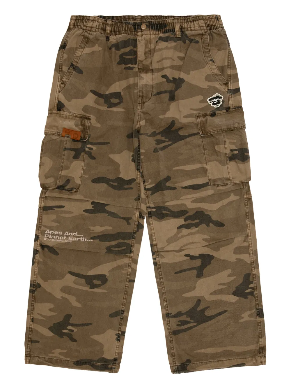 AAPE BY *A BATHING APE® camouflage-pattern trousers | Neutrals | Image 1