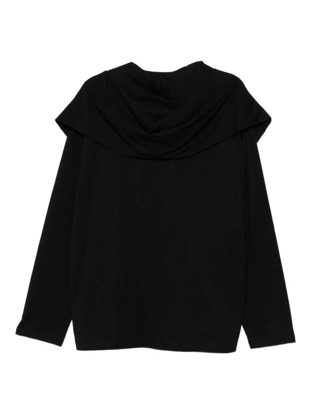 B+ab Logo Layered Hoodie In Black