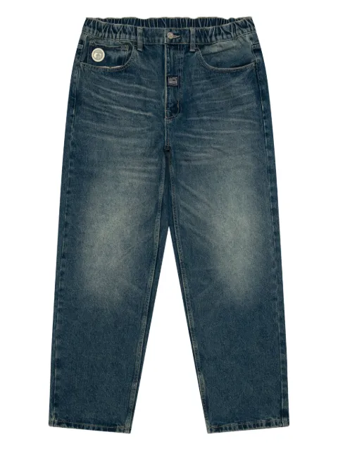 AAPE BY *A BATHING APE® elasticated logo-patch jeans
