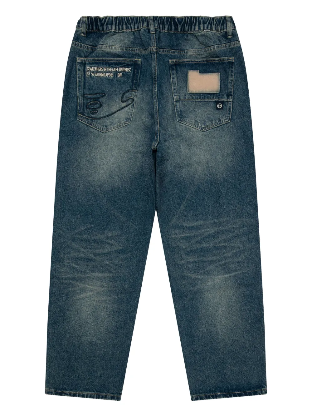 AAPE BY *A BATHING APE® elasticated logo-patch jeans | Regular & Straight-Leg Jeans | Image 2