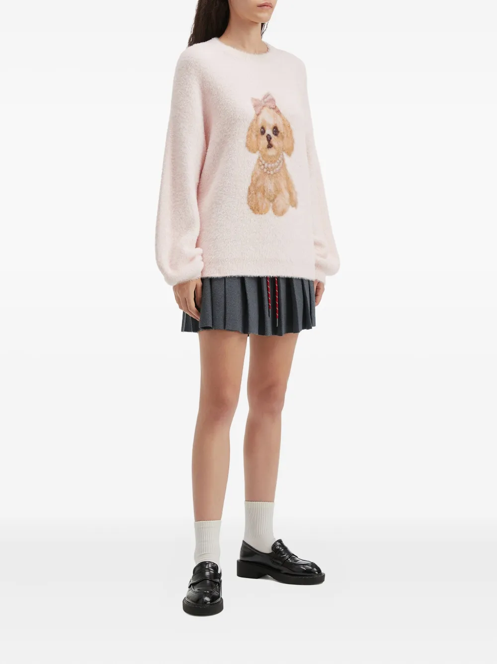 B+ab pleated mini skirt - Grijs