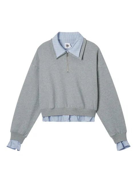 b+ab zip-neck sweatshirt