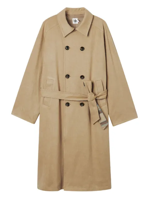 b+ab double-breasted belted coat
